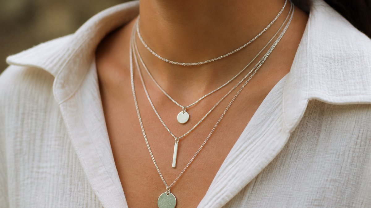 How to Layer and Stack Silver Necklaces