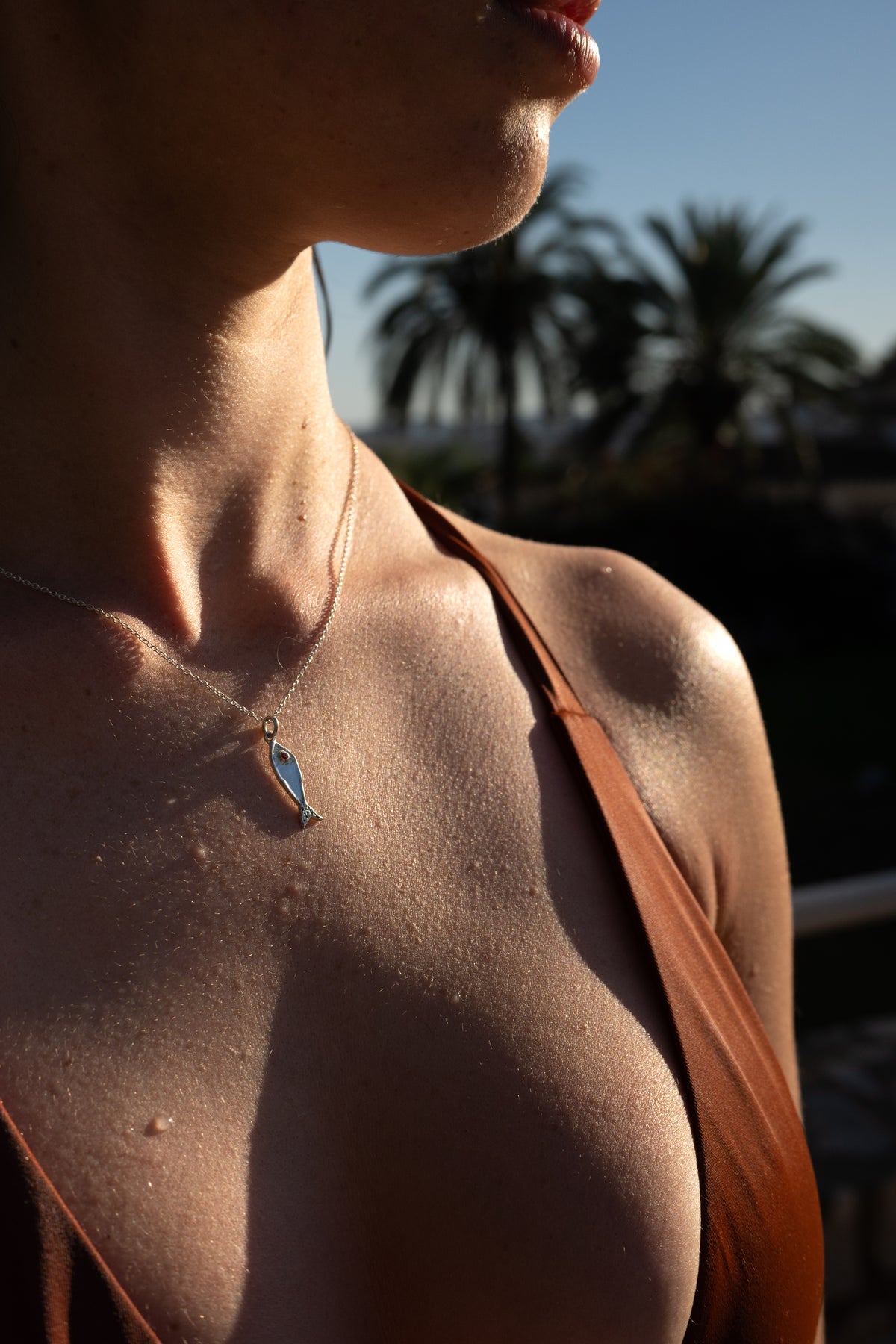 Silver Fish Necklace