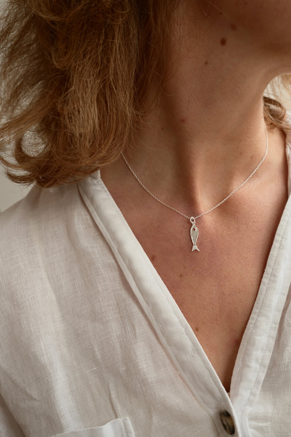 Silver Fish Necklace