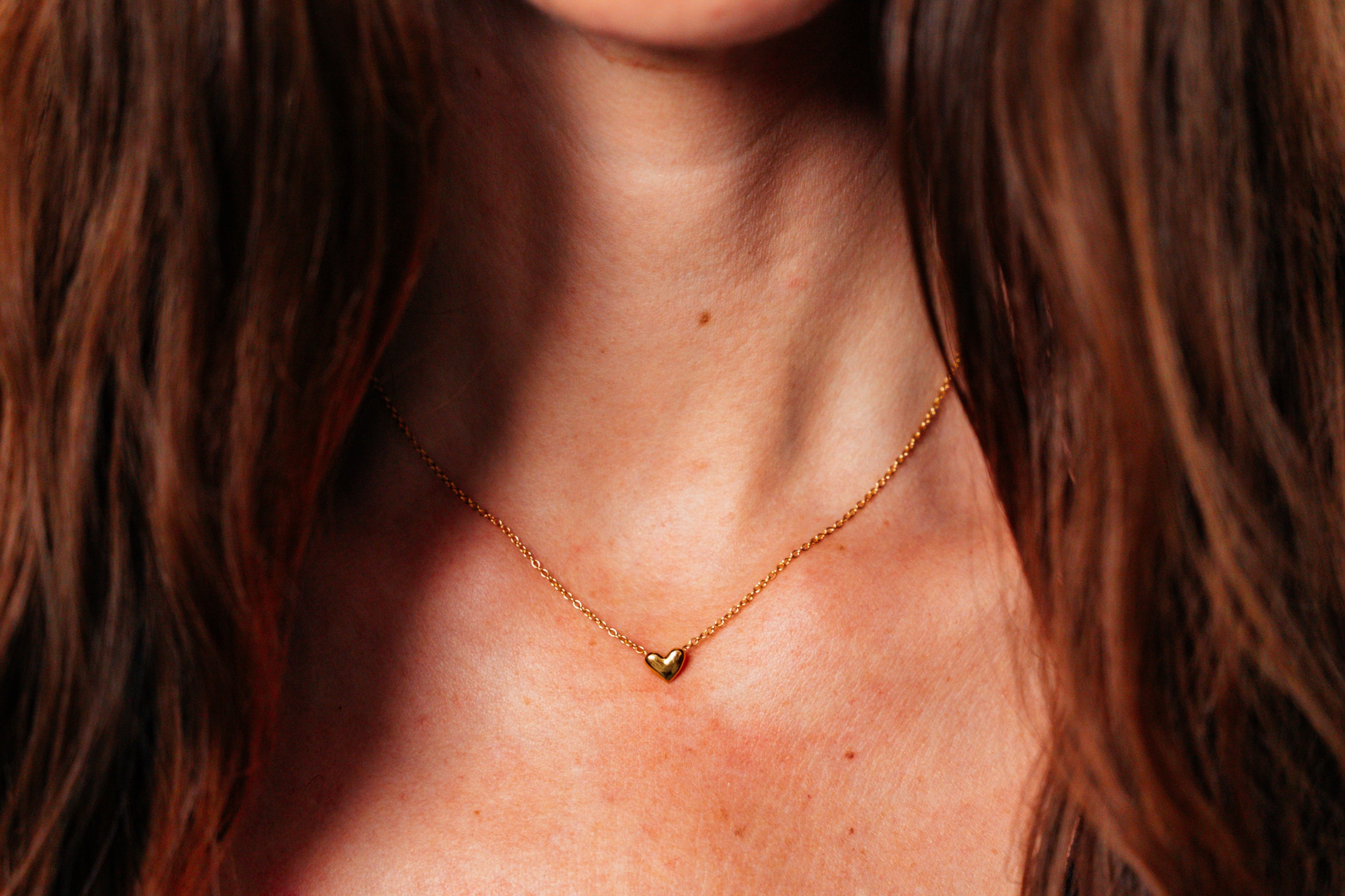 Tiny Gold Heart Necklace
