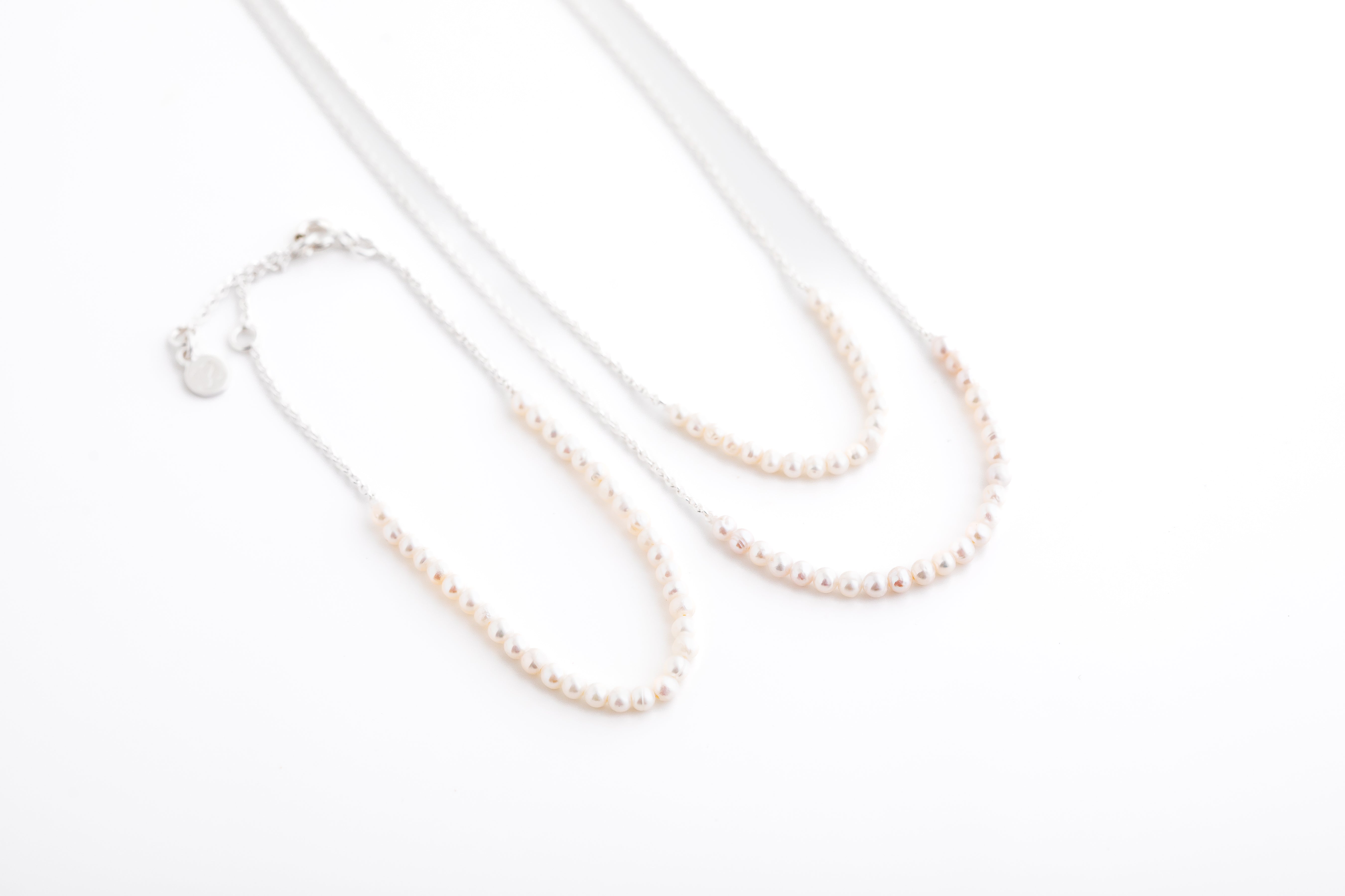 Tiny Pearl Double Necklace