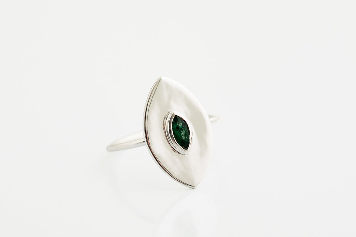 Green Aventurine Statement Ring