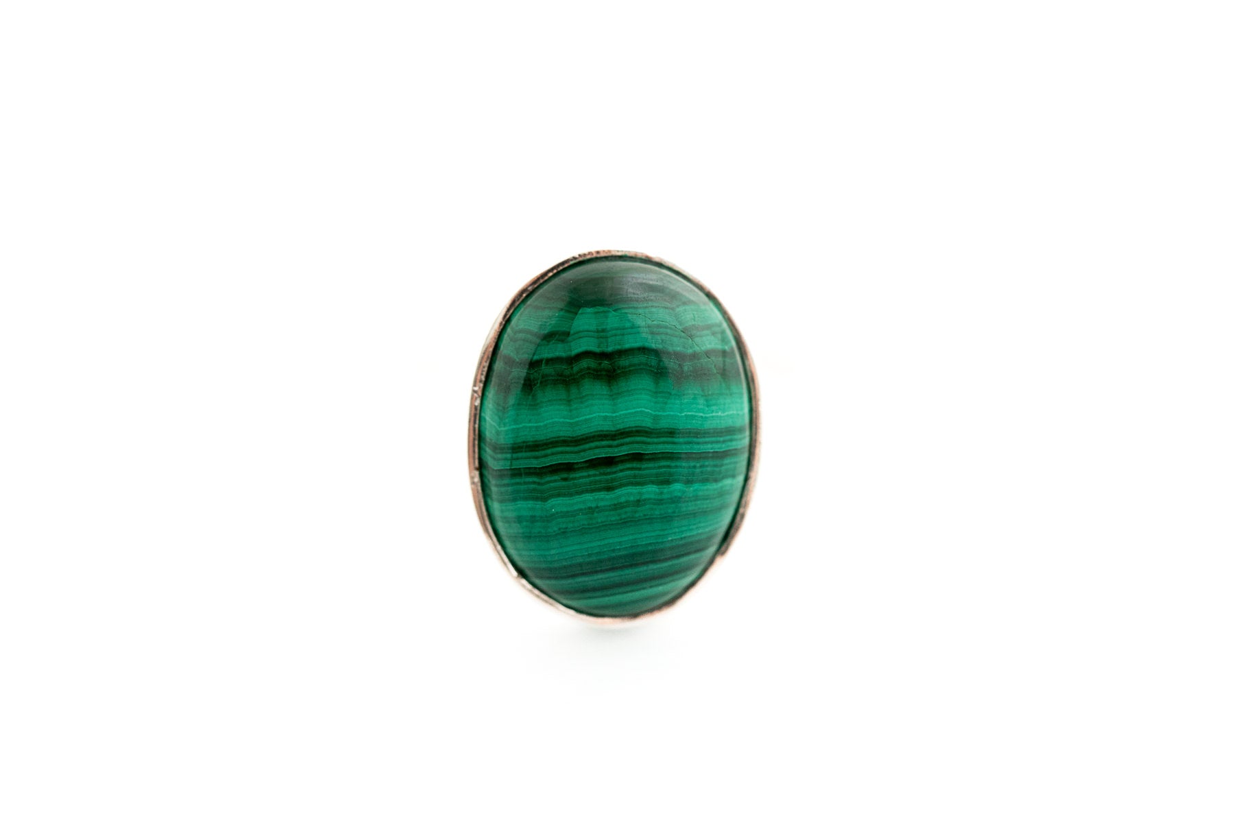Oval Malachite Ring