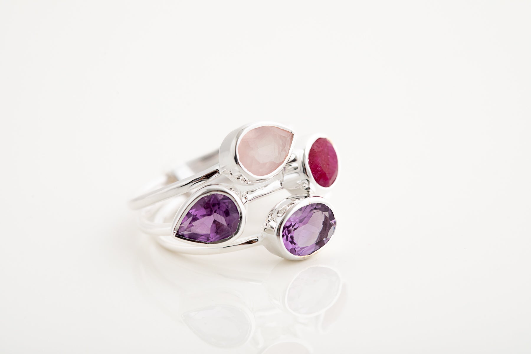 Cluster Gemstone Ring