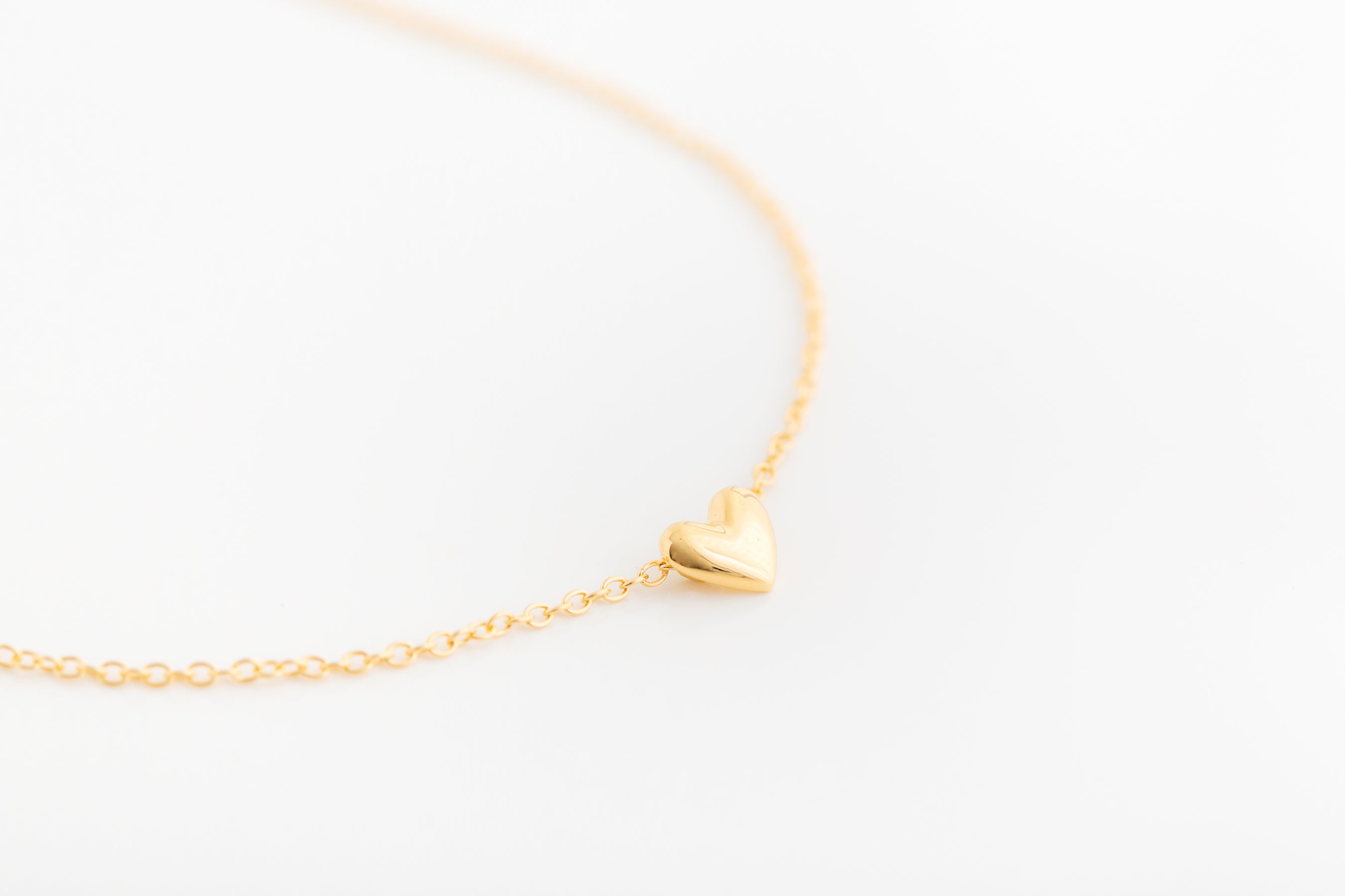 Tiny Gold Heart Necklace