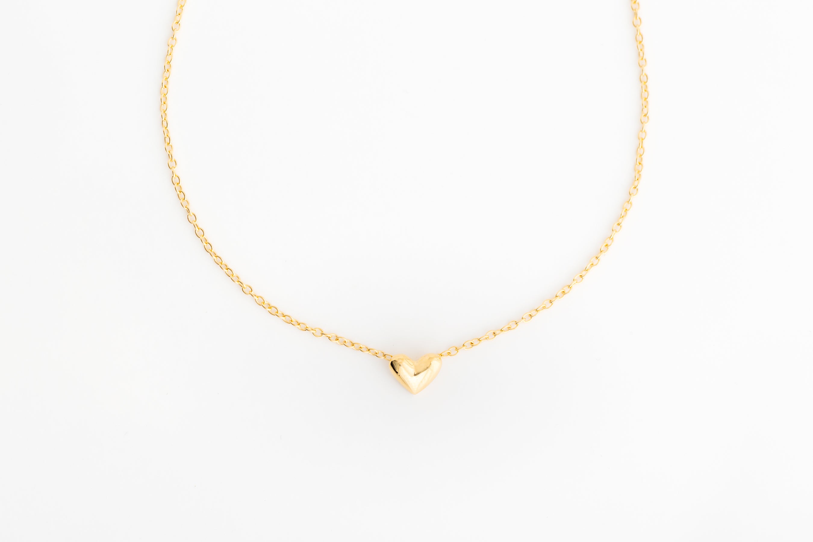 Tiny Gold Heart Necklace