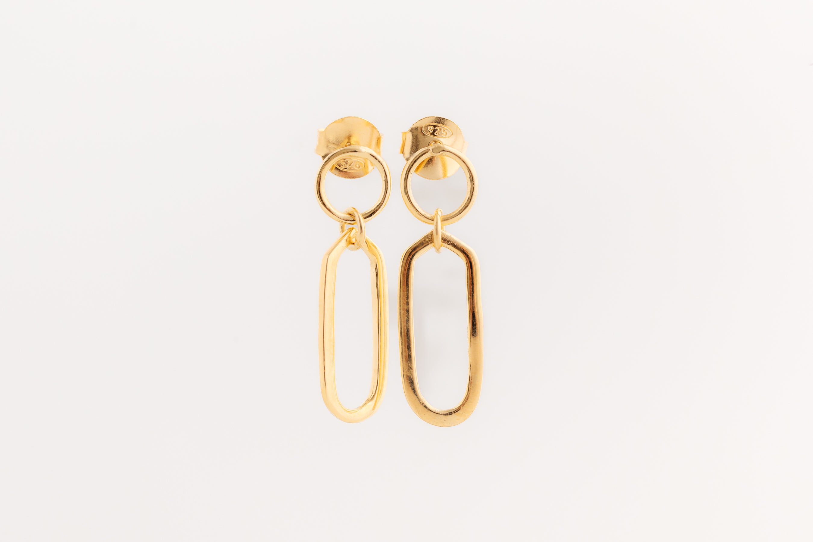 Gold Chain Link Earrings