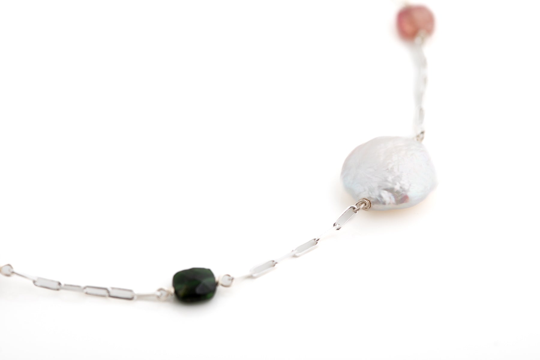 Pearl and Tourmaline Necklace
