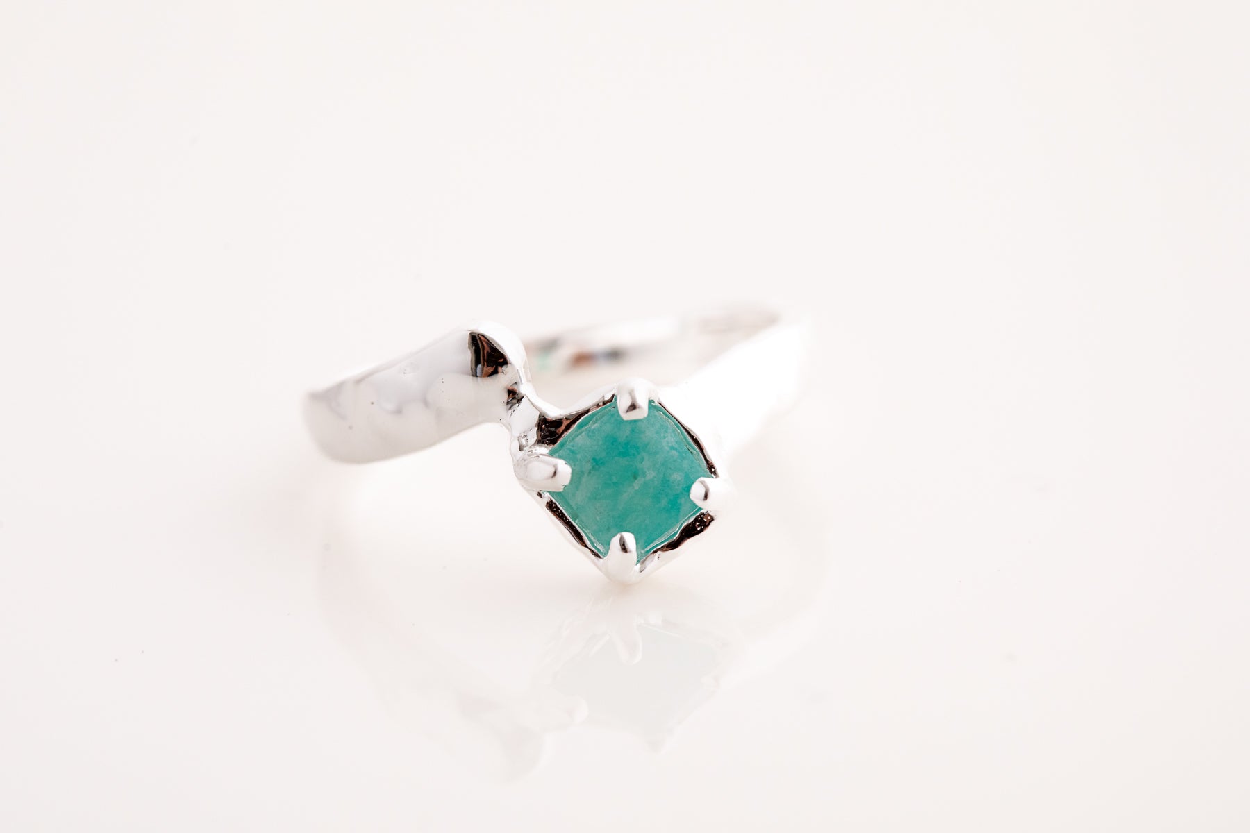 Offset Amazonite Ring