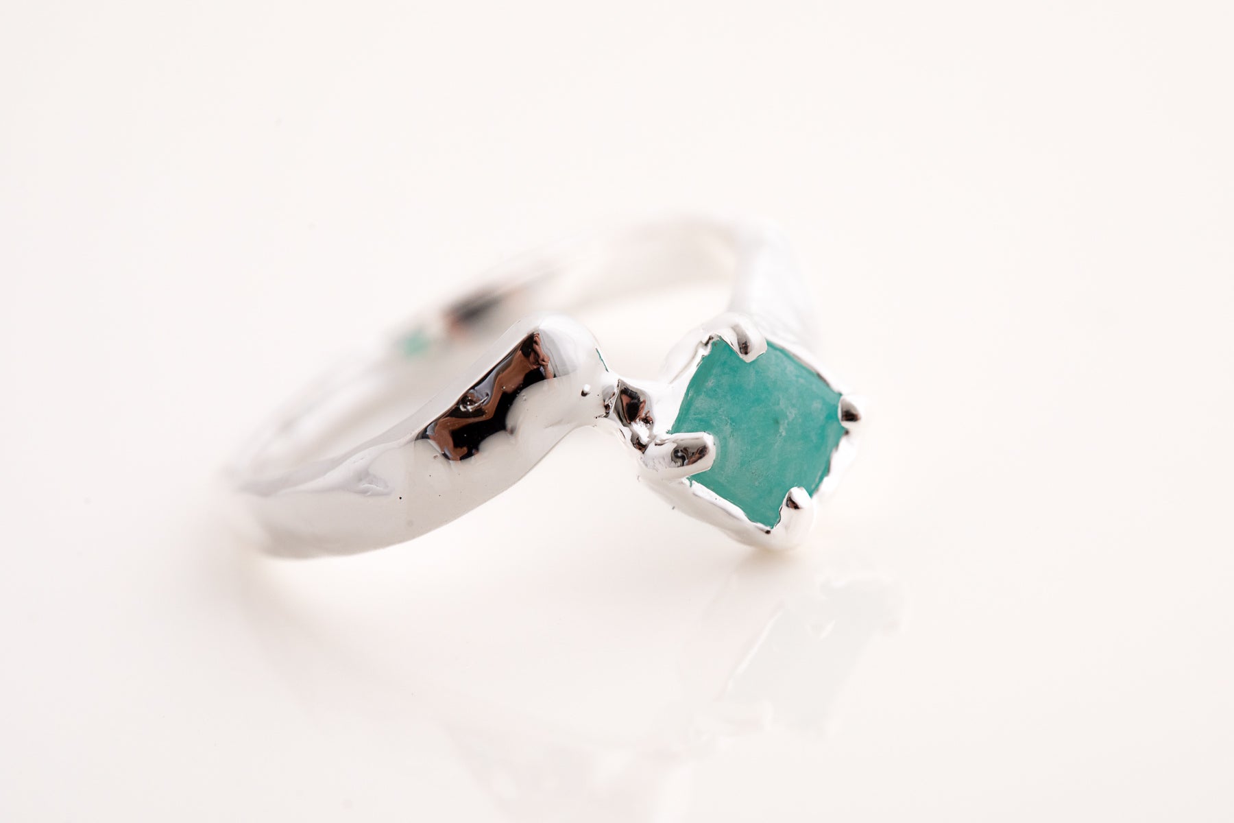 Offset Amazonite Ring