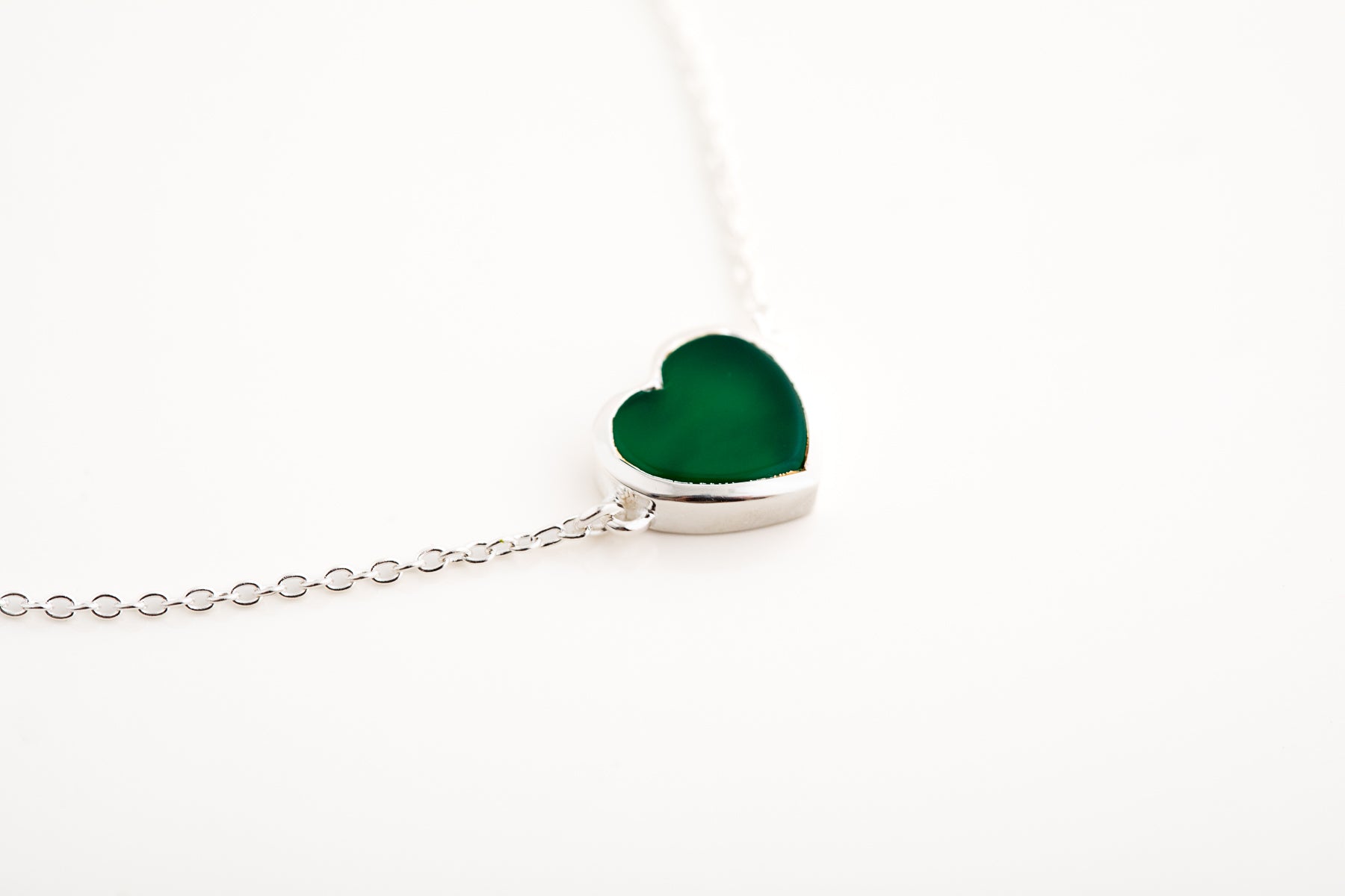 Green Onyx Heart Bracelet