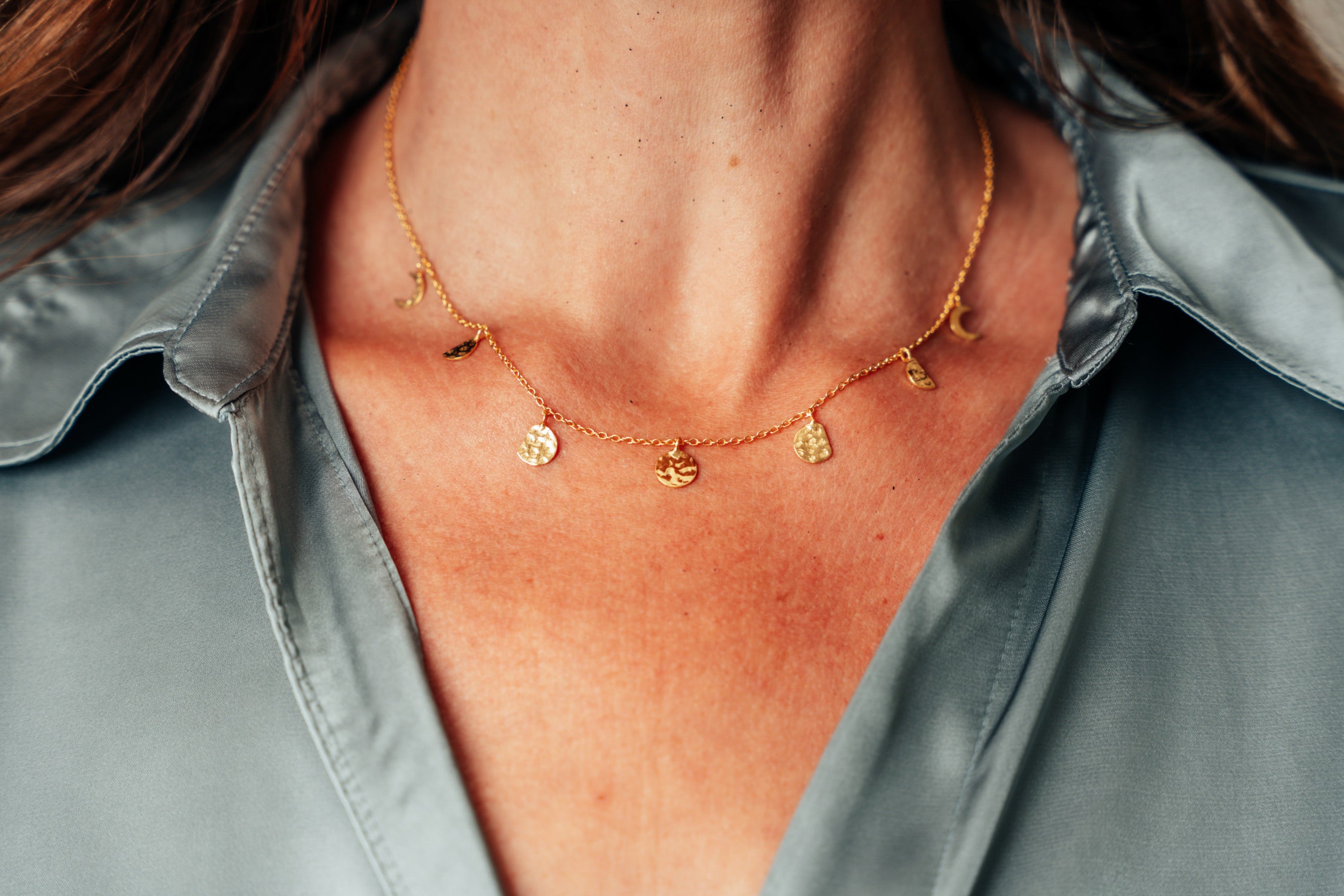 Gold Lunar Necklace