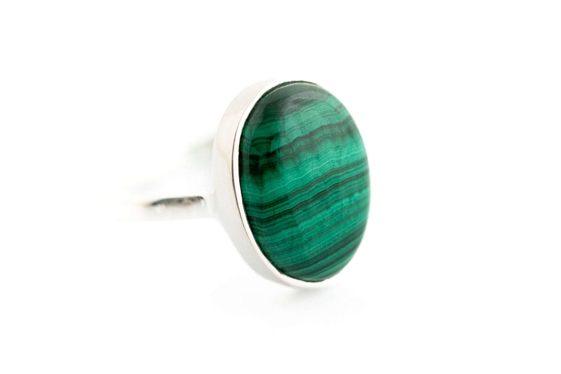 Oval Malachite Ring