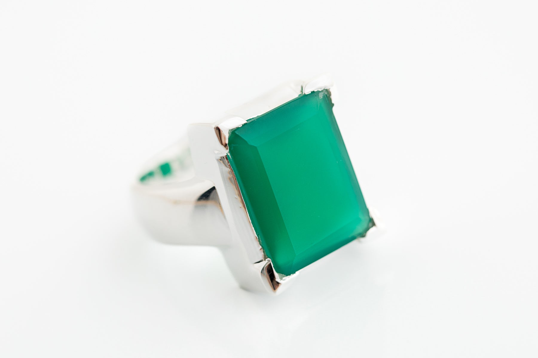 Large Green Onyx Ring