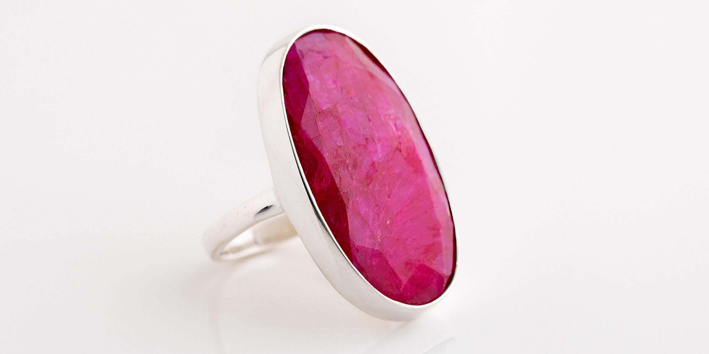 Silver Story Ruby Ring