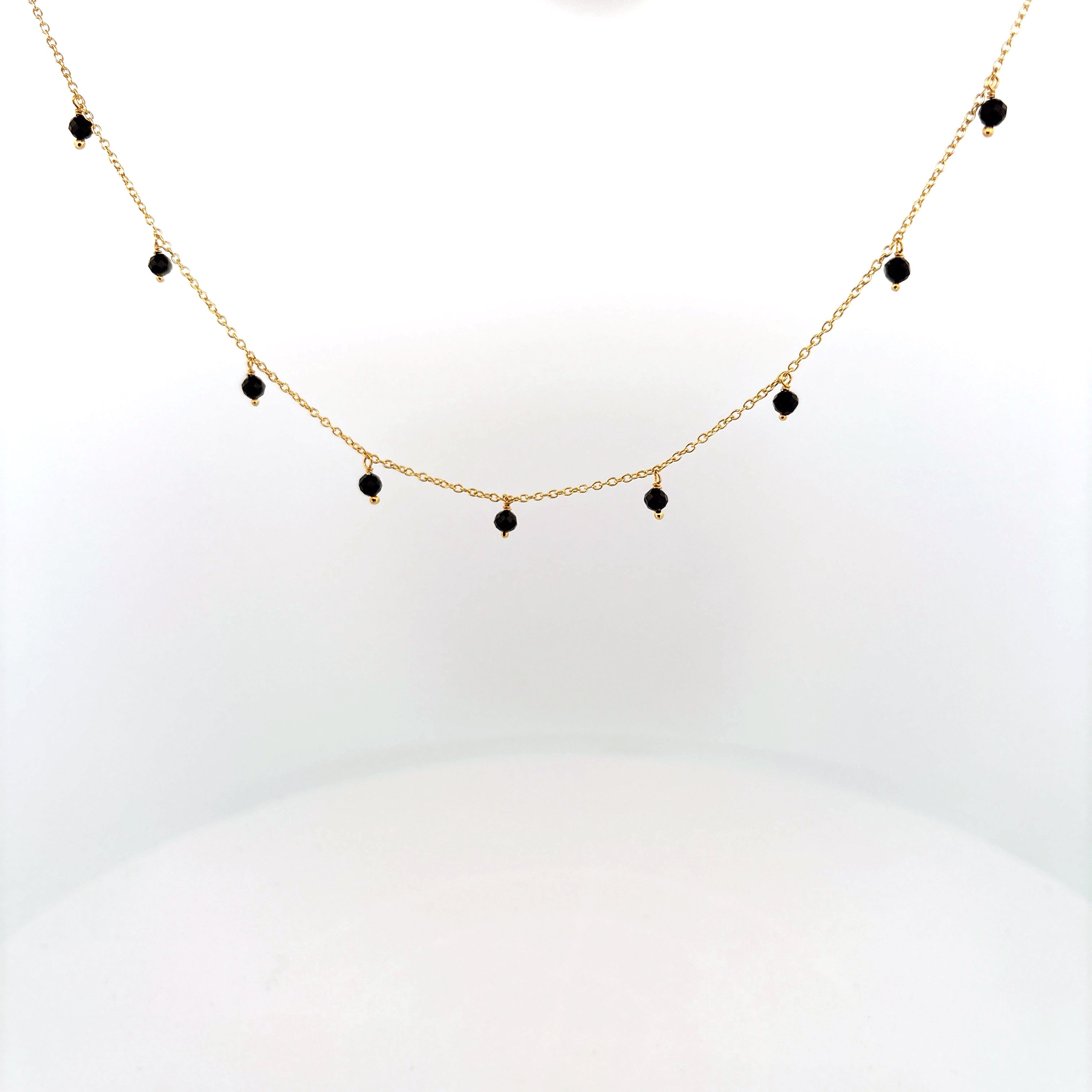 Gold Gemstone Beaded Necklace