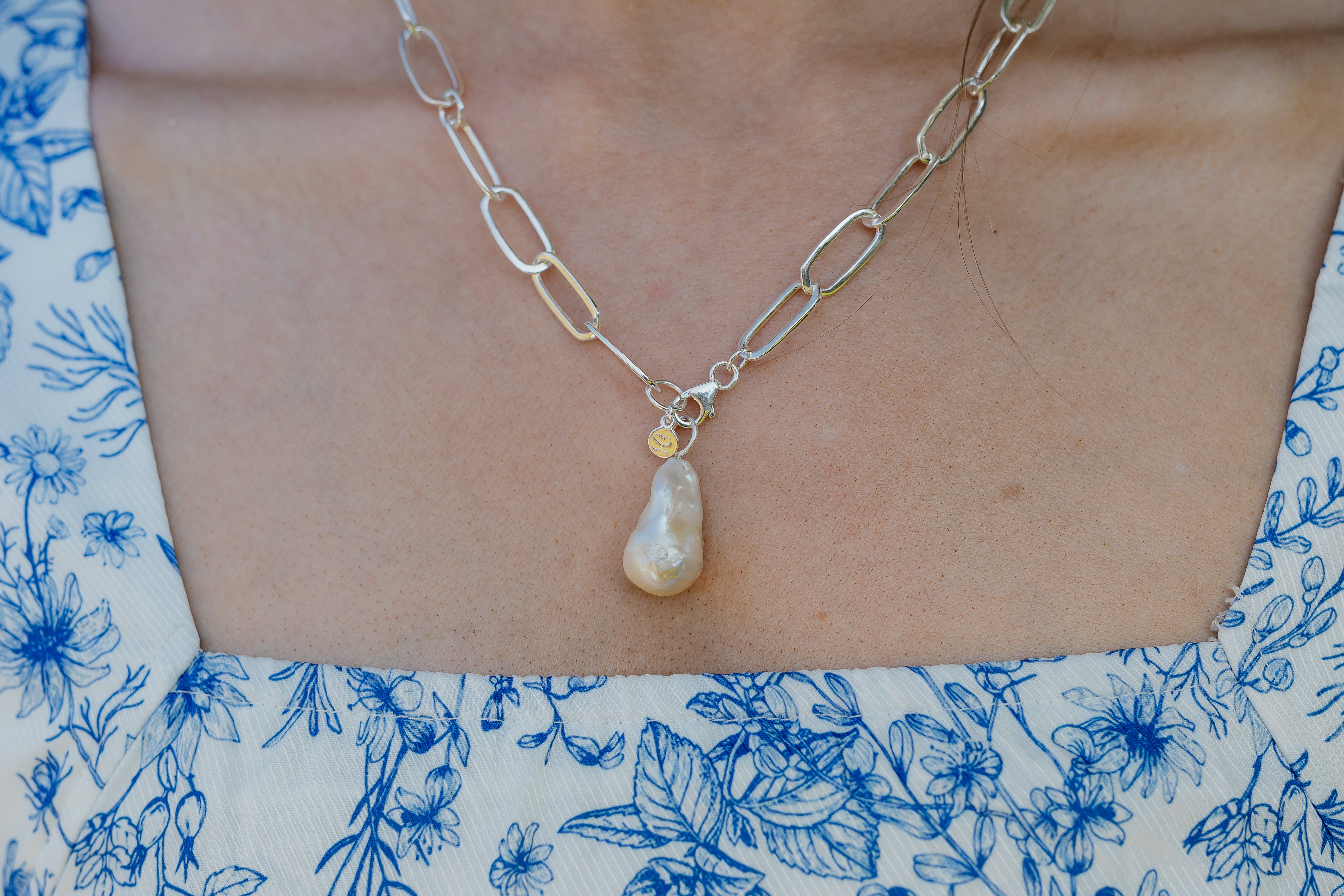 Large Silver Baroque Pearl