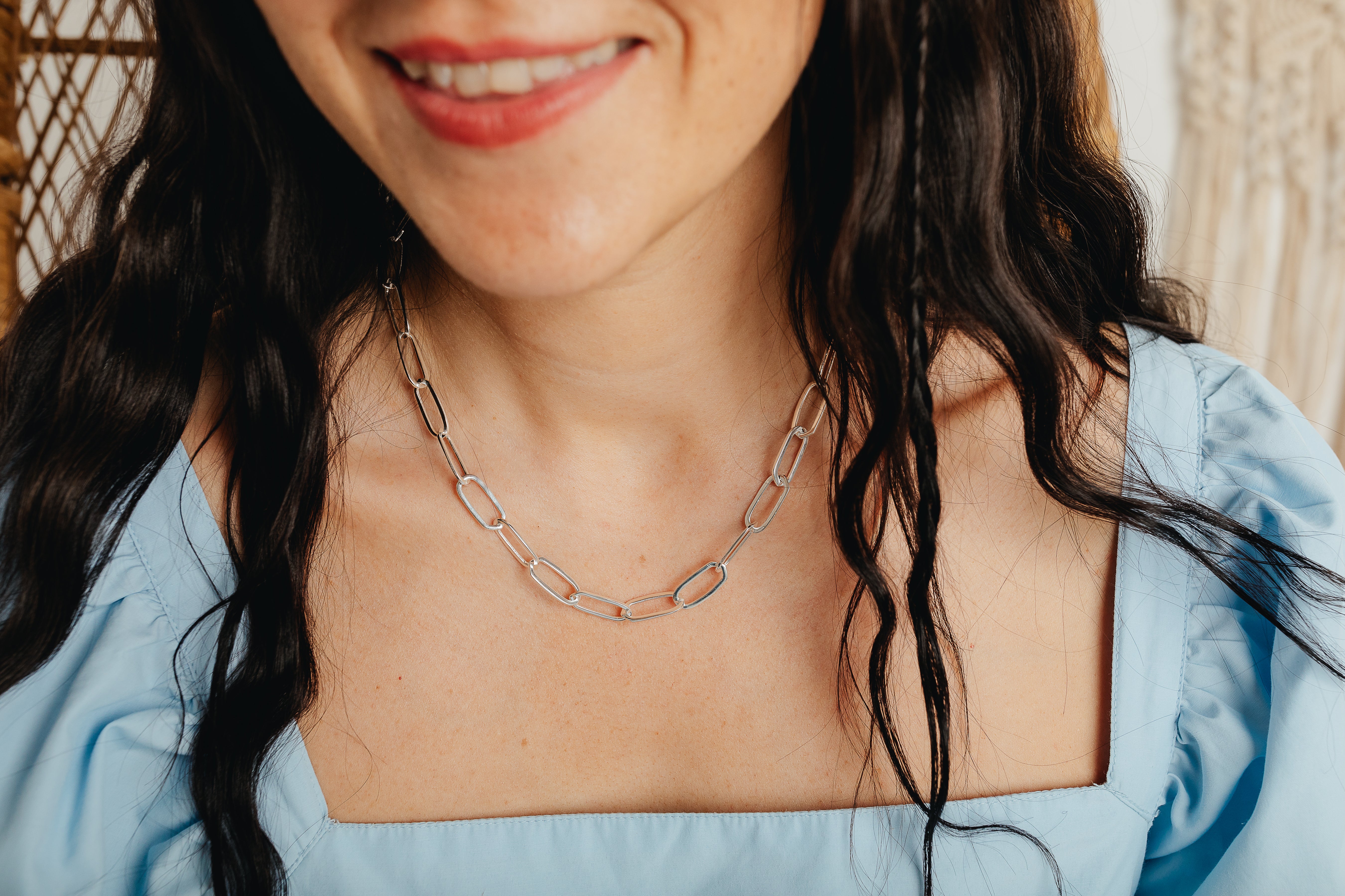 Silver Chunky Chain Necklace