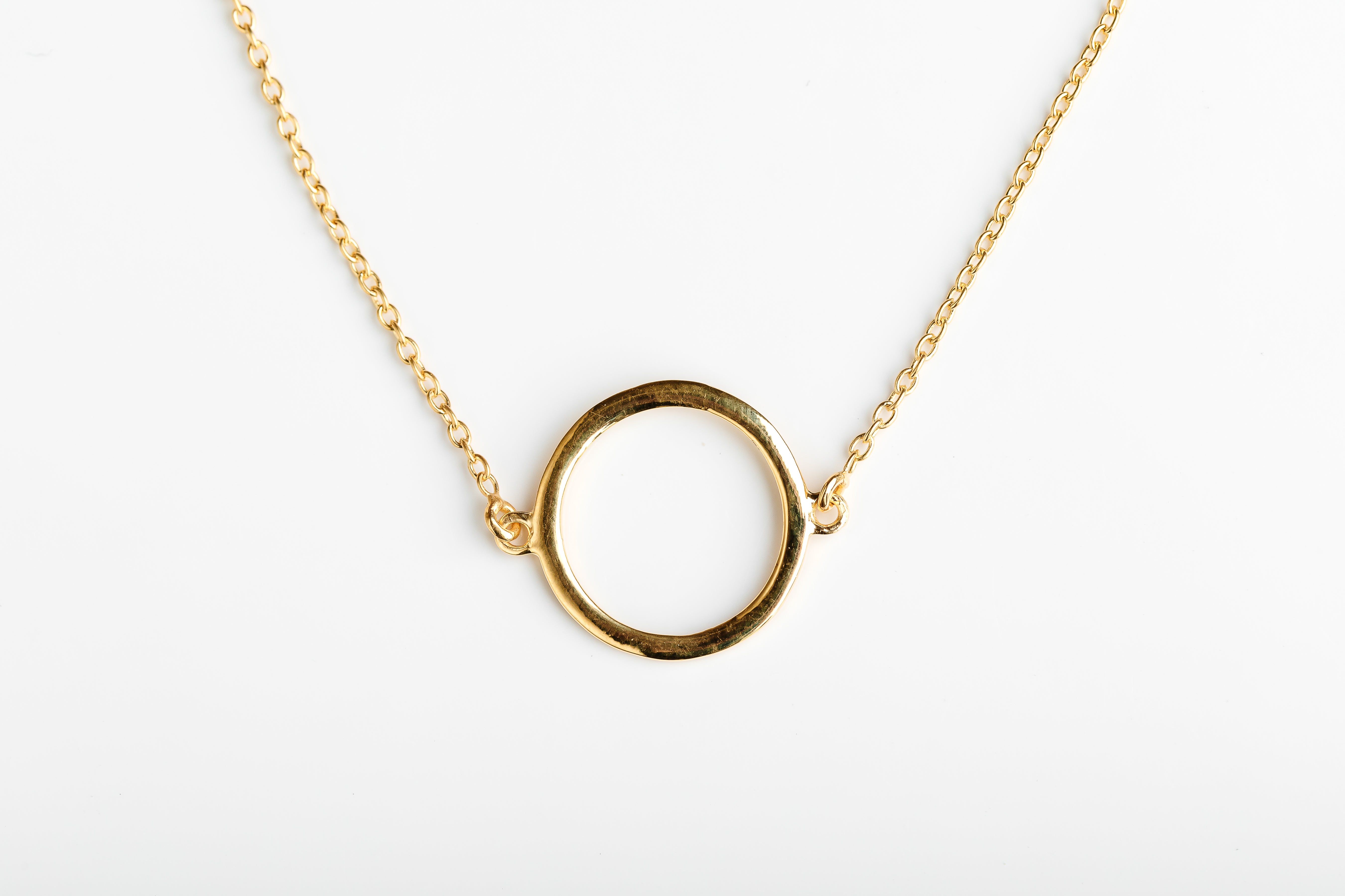 Gold Open Circle Bracelet